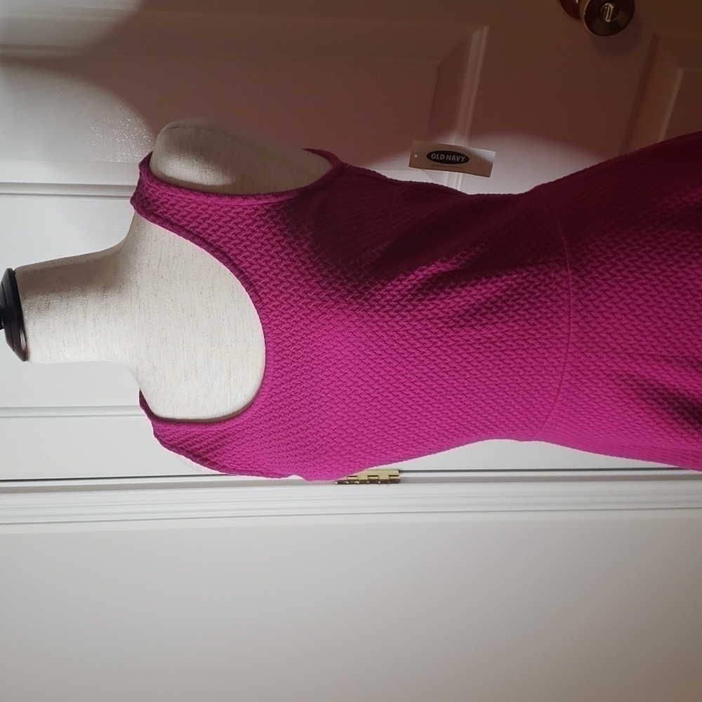 OLD navy sleeveless fuchsia dress size S NWT - Picture 4 of 16